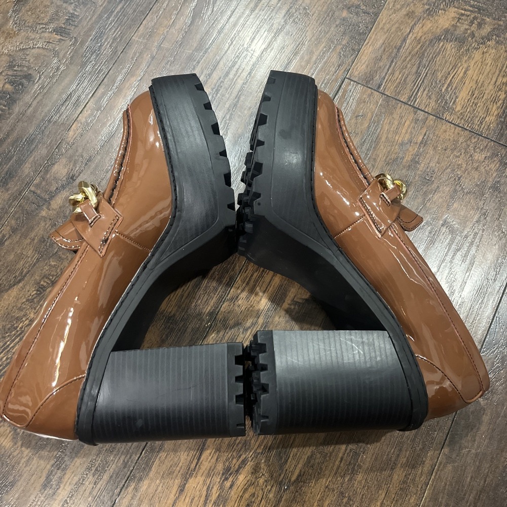 Steve Madden Girl Kassidy Platform Lug Sole Loafer Brown Women's 8.5 - Picture 7 of 10